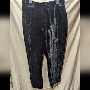 Vintage Black Velvet Pants